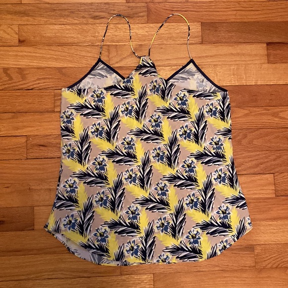 J.Crew 100% Silk Floral Halter Cami – Size 2 - Picture 4 of 4